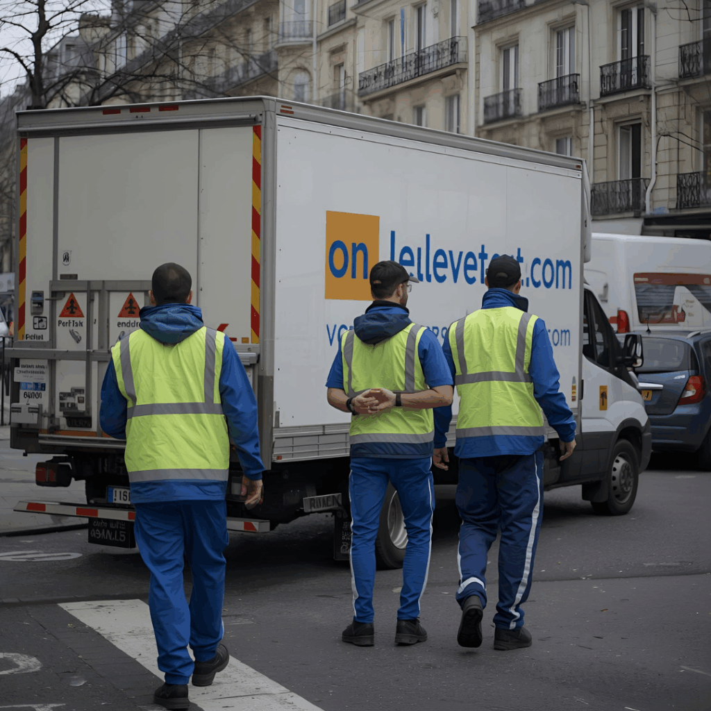 contact : Équipe professionnelle de débarras maison à Paris intervenant dans un appartement avec matériel adapté